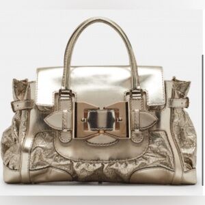 GUCCI Gold Guccissima Leather LargeQueen Satchel. STUNNING!